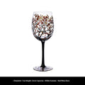 The Four Seasons Hand-Painted Wine Glass – A Year of Nature in Every Sip