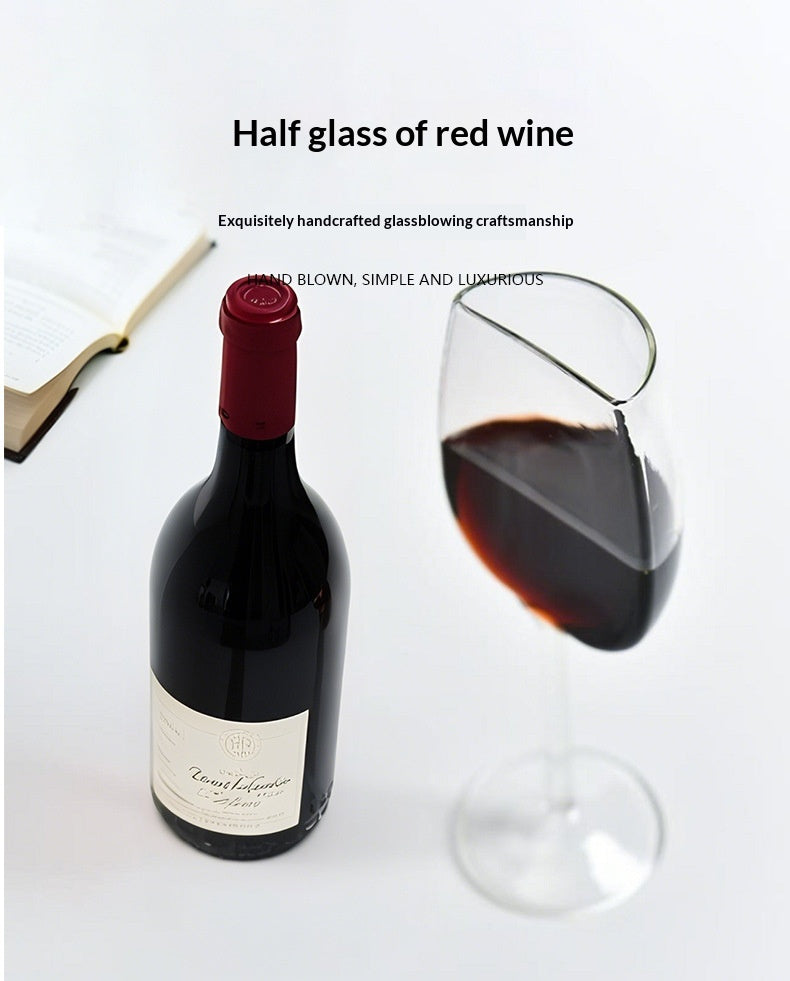 Half Glass Illusion Wine Goblet
